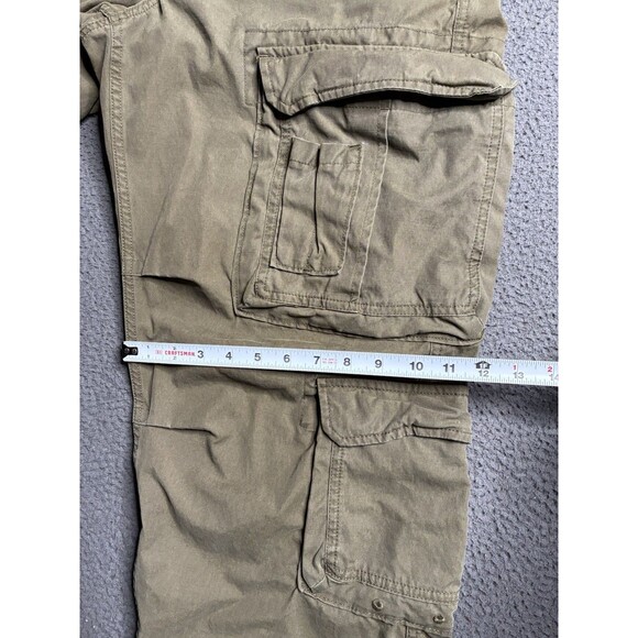 VTG Eddie Bauer Cargo Pants Military Baggy 90s Y2K USA 36x34 Preppy Old Money - Picture 14 of 16